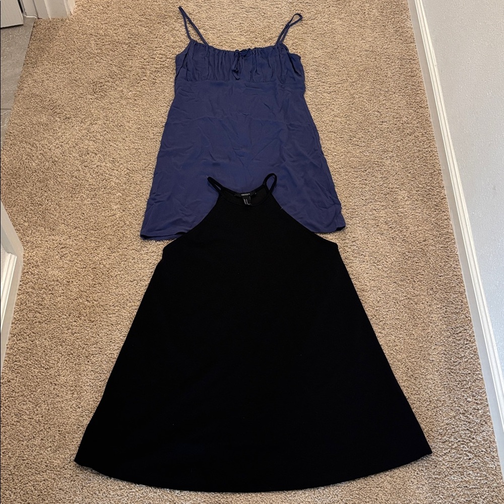 Forever 21 Dress Bundle Size Medium Black & Blue Mini Dresses